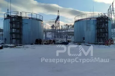 Завершение монтажа двух РВС-500 м3